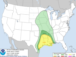 Severe outlook for Tuesday via SPC.