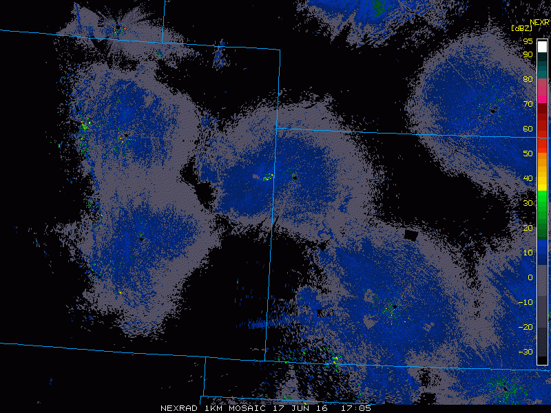 Radar loop for Kansas and Nebraska from Friday afternoon June 17. Loop provided by the College of DuPage.