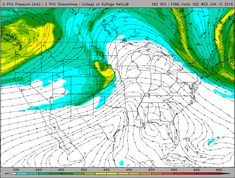 The vigorous possibly negatively tilted energy moving into the Central and Northern Plains.